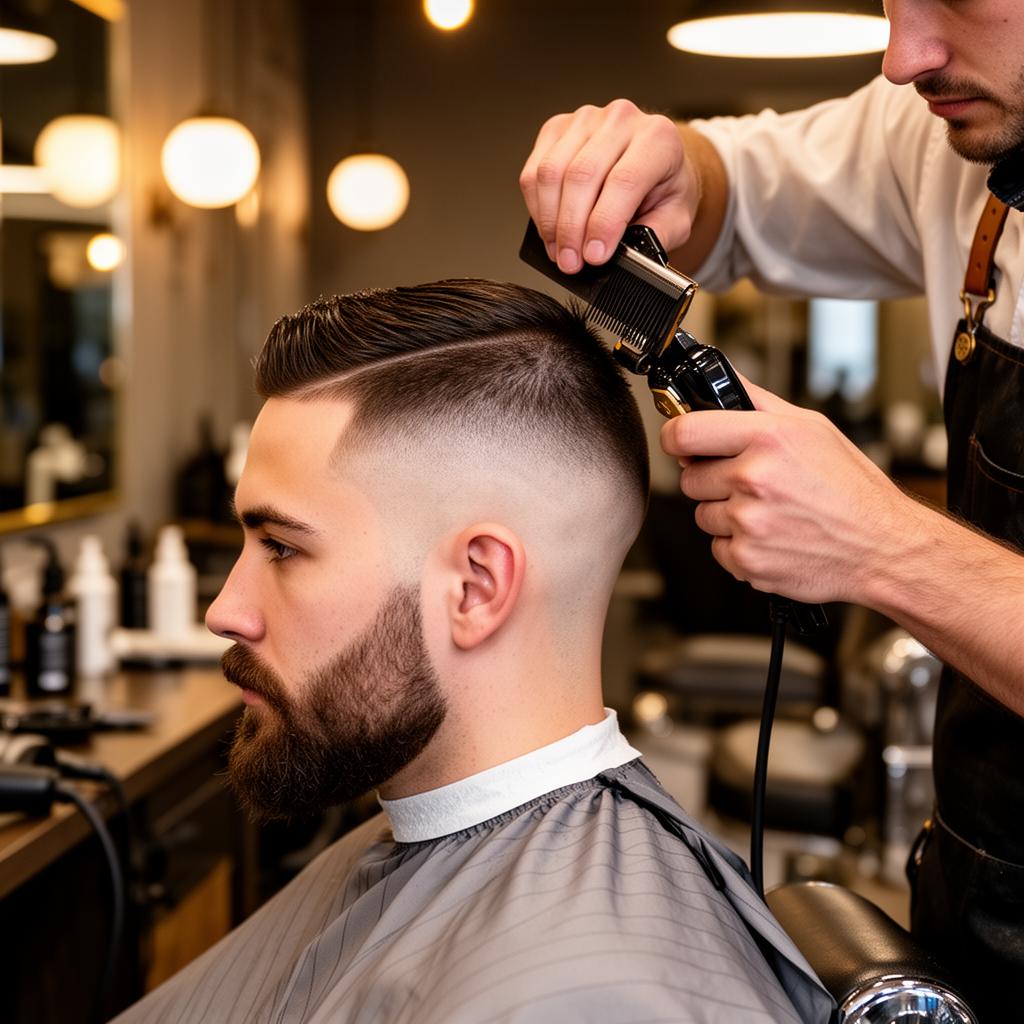 Precision fade haircut