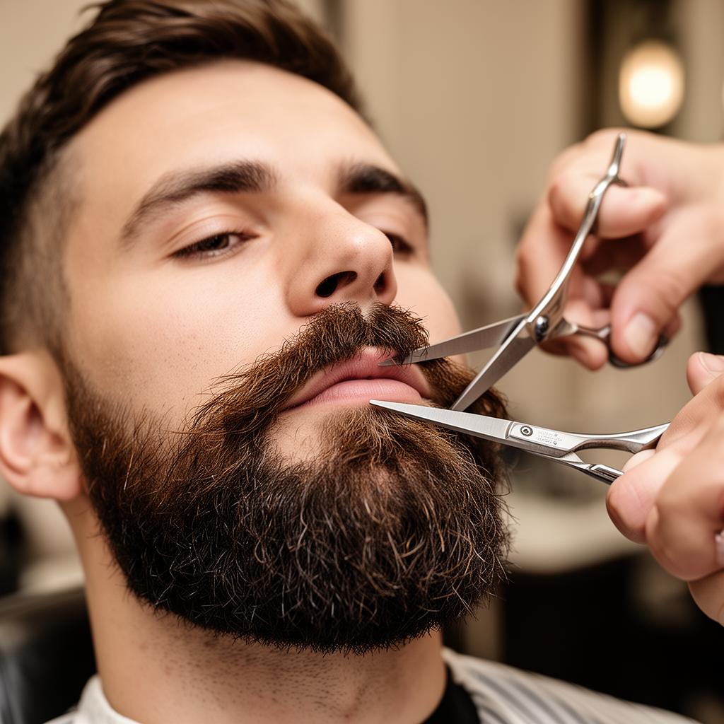 Beard trim and shaping